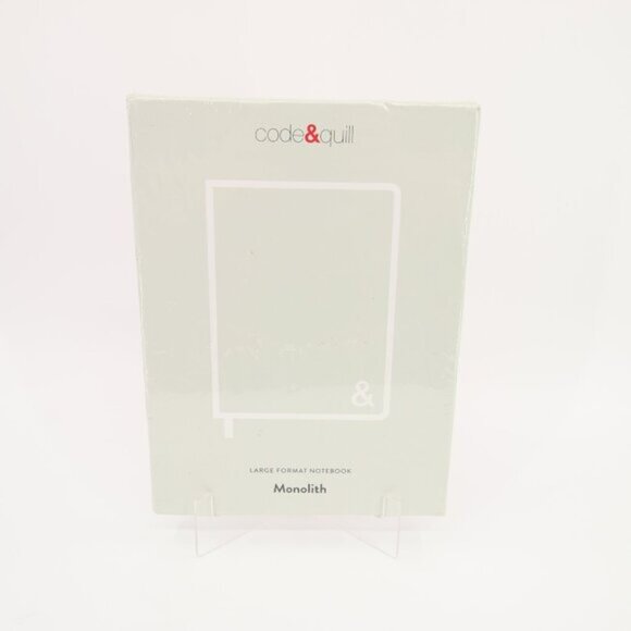 Code & Quill Gray Large Format Notebook Monolith Hardcover Journal 7.25 x 10" - Picture 1 of 8